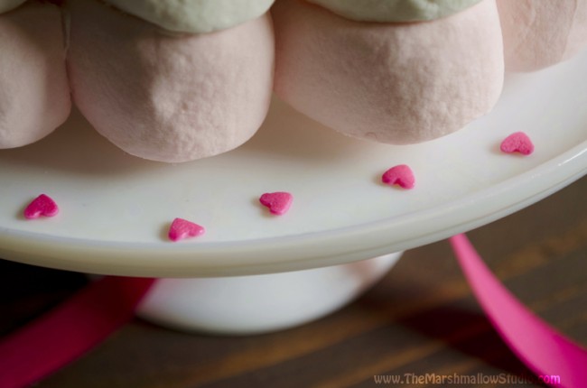 Scalloped Marshmallow Valentine's Day Cake by TheMarshmallowStudio.com 16020414