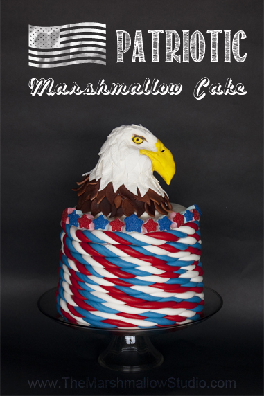 Patriotic Marshmallow Cake by TheMarshmallowStudio _ P