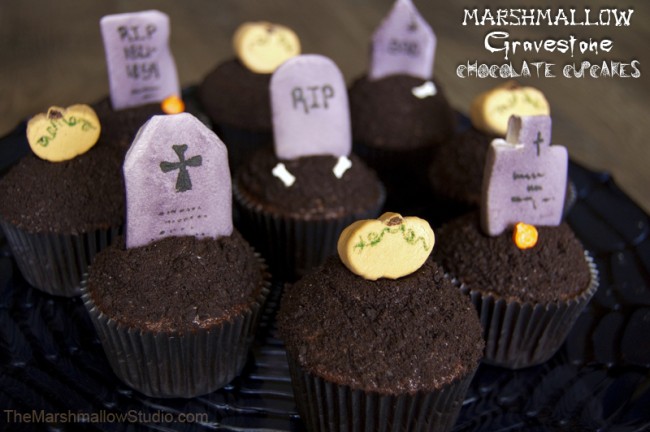 Halloween Gravestone MM Cupcake Toppers-TheMarshmallowStudio