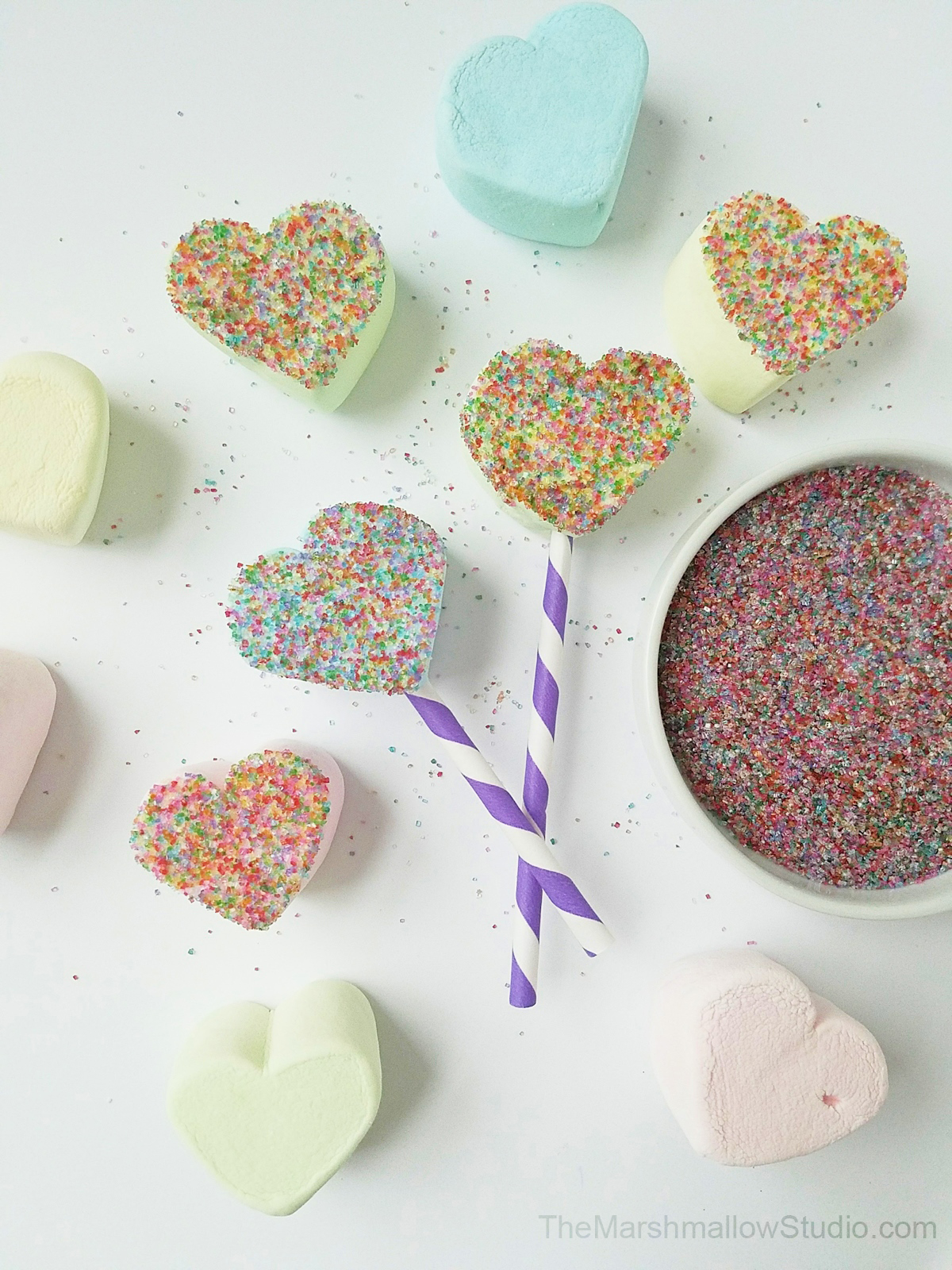 4 fun DIYs with Jumbo HeartMallows Conversation Hearts by The Marshmallow Studio1