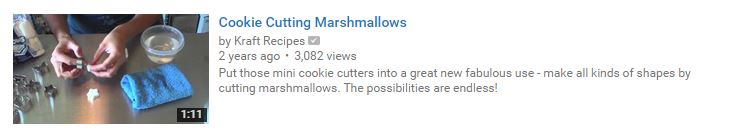 Cookie Cutting Marshmallows