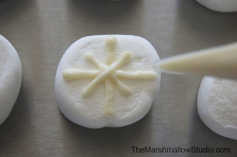 {DIY} Marshmallow Snowflakes. DIY by The Marshmallow Studio 9
