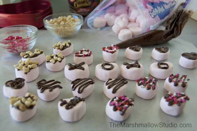 {DIY} Valentines Day Box of Marshmallow Chocolates. DIY by The Marshmallow Studio 6